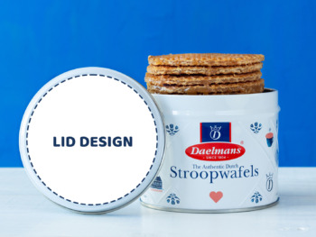 customized daelmans tin